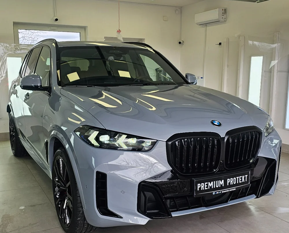 Folia PPF Premium Protekt 17 BMW X5 po instalacji folii ochronnej PPF — realizacja Premium Protekt
