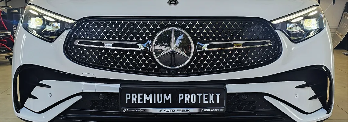 Folia PPF Premium Protekt 7 FRONT — zakres ochrony PPF Mercedes GLC