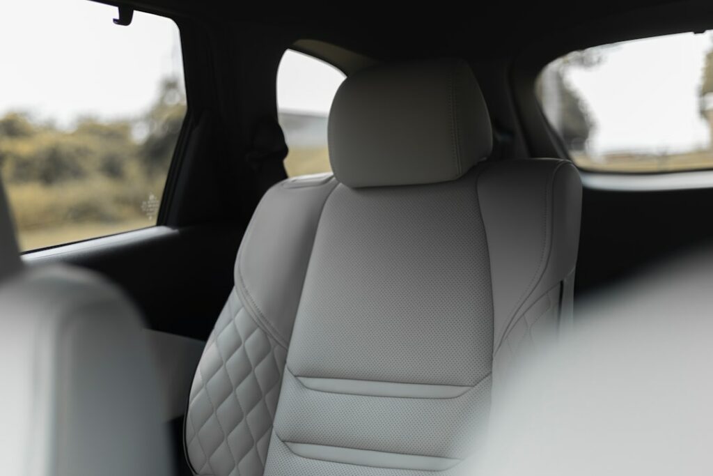 Photo Leather car seat